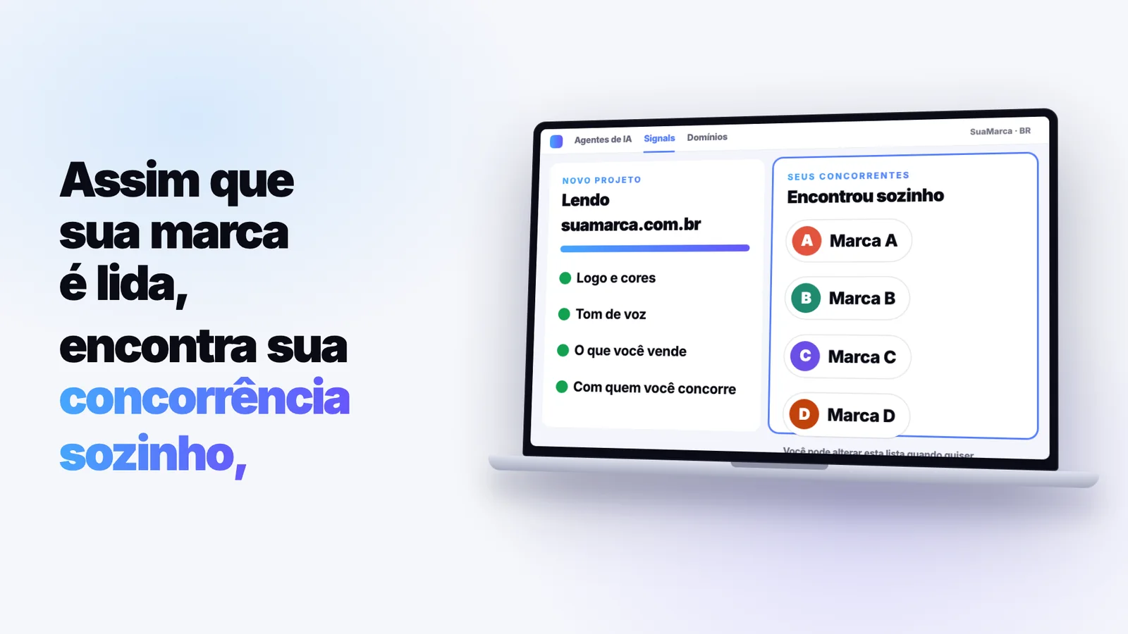 Seus concorrentes, já encontrados