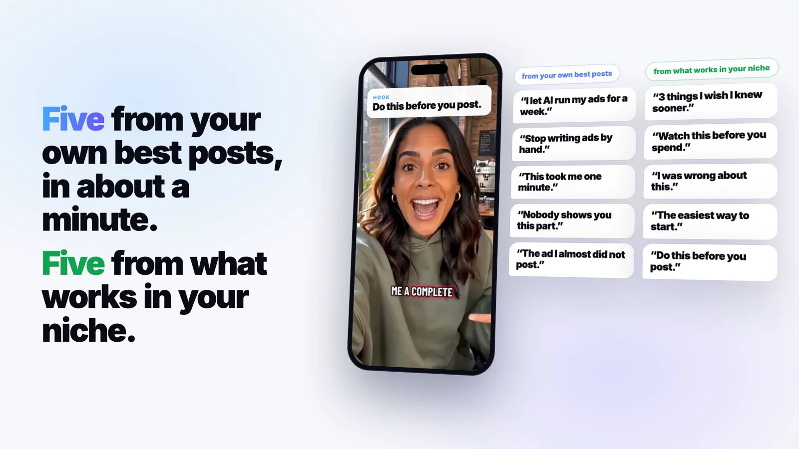 Ten hooks for your posts