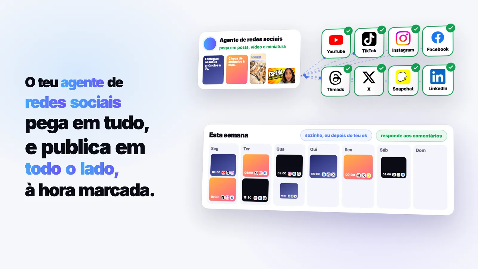 Nunca mais publiques um a um